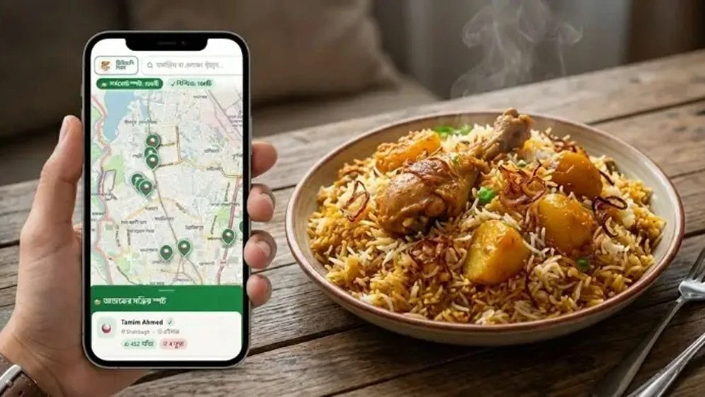 বিরিয়ানি দেবে অ্যাপ