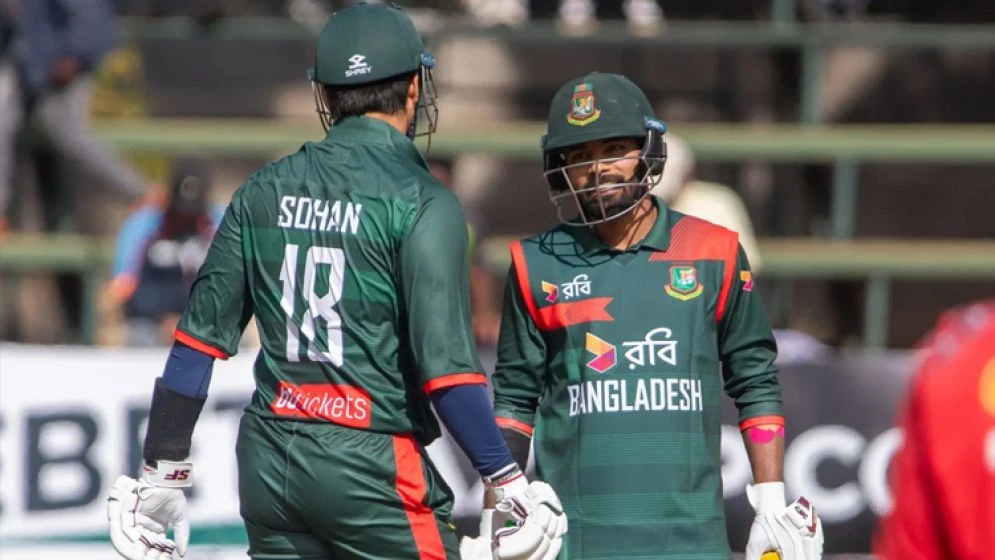 বাংলাদেশ বনা জিম্বাবুয়ে ম্যাচ এ তাওহীদ হৃদয় ও নুরুল হাসান সোহান। ছবি: সংগৃহীত