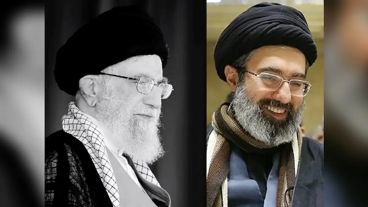 ইরানের বর্তমান সর্বোচ্চ নেতা মোজতবা খামেনি এবং সাবেক নেতা আয়াতুল্লাহ আলী খামেনির একটি কোলাজ ছবি। সংগৃহীত