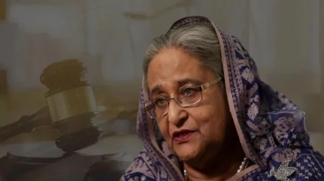 ক্ষমতাচ্যুত প্রধানমন্ত্রী শেখ হাসিনা
