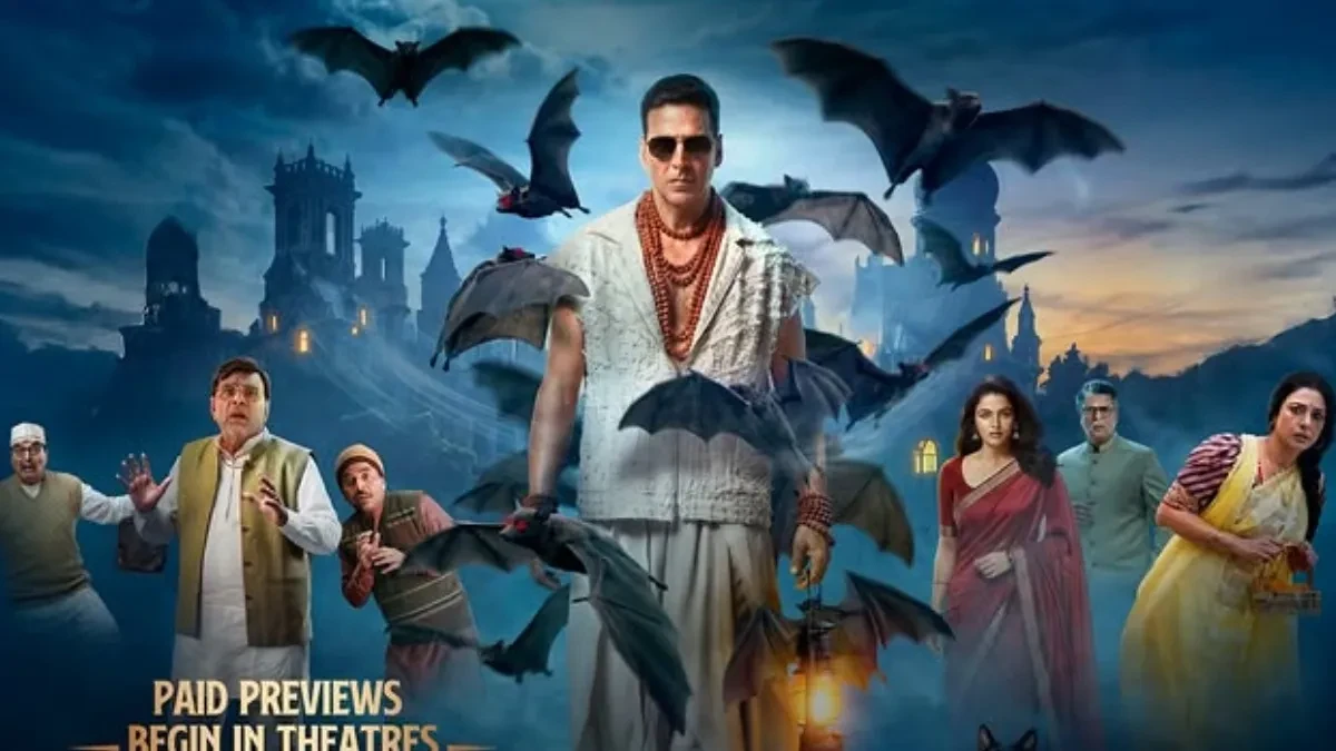 অক্ষয় কুমারের ‘ভূত বাংলা’ সিনেমার পোস্টার।ছবি: সংগৃহীত