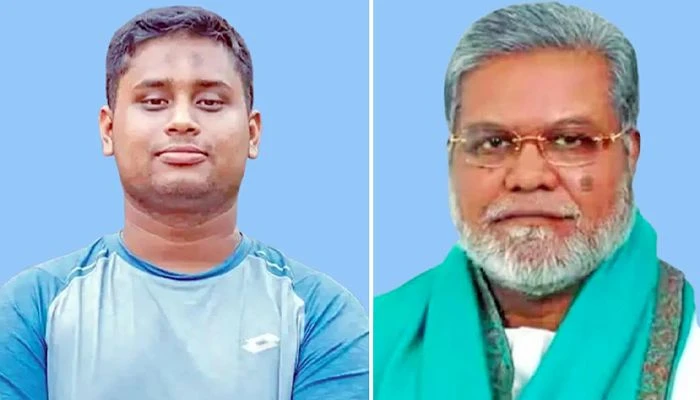 বামে এনসিপি প্রার্থী হাসনাত আবদুল্লাহ ও ডানে বিএনপি প্রার্থী মঞ্জুরুল আহসান মুন্সী। ছবি: কোলাজ