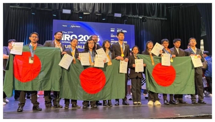 আন্তর্জাতিক রোবট অলিম্পিয়াডে বাংলাদেশের স্বর্ণপদকজয়